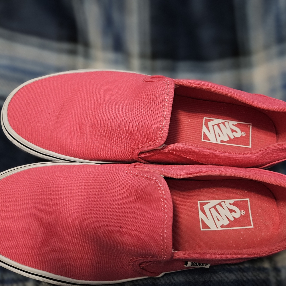 Vans Pink Slip-On Sneakers